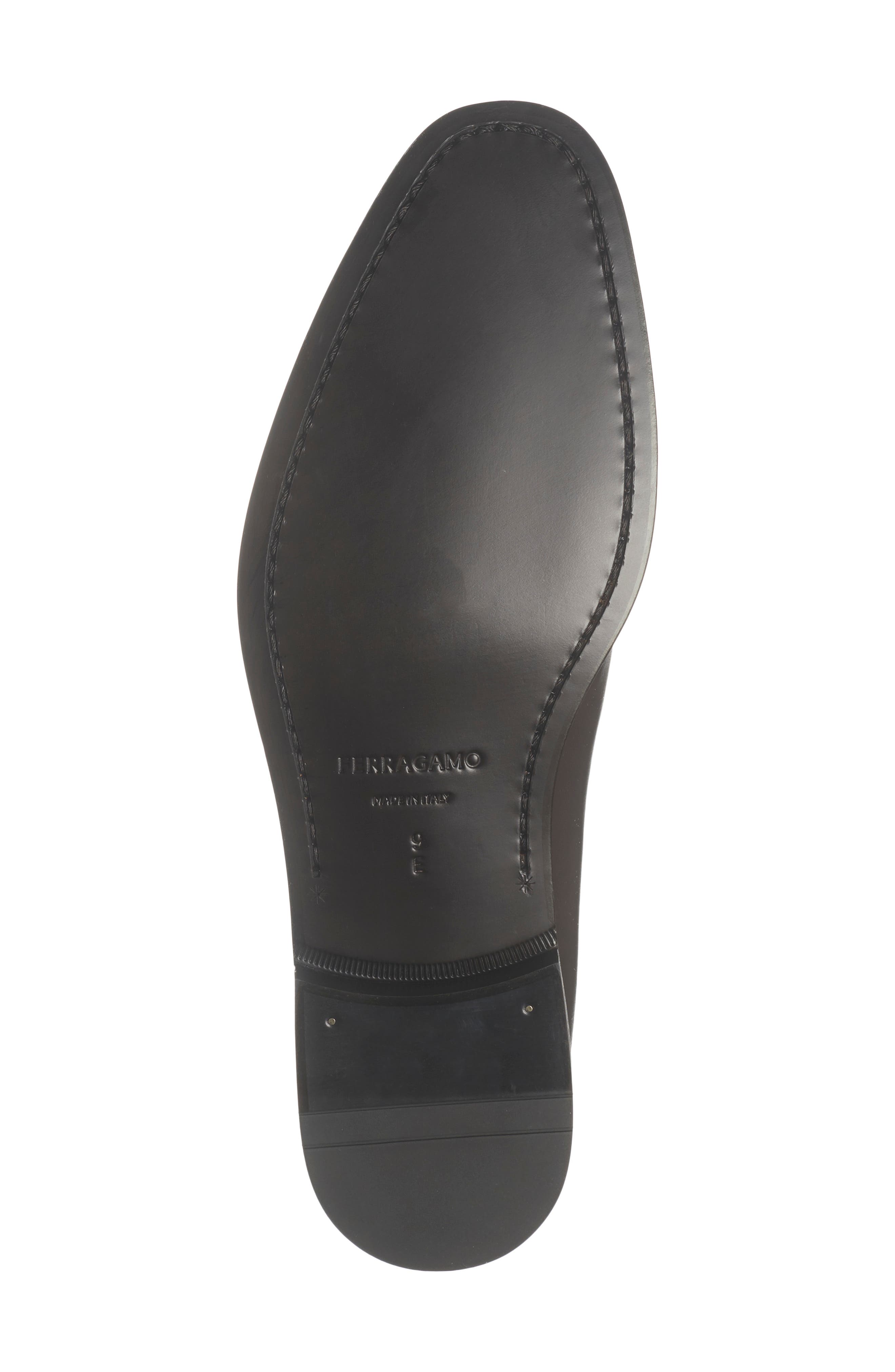 FERRAGAMO Leather Derby, Alternate, color, Brown