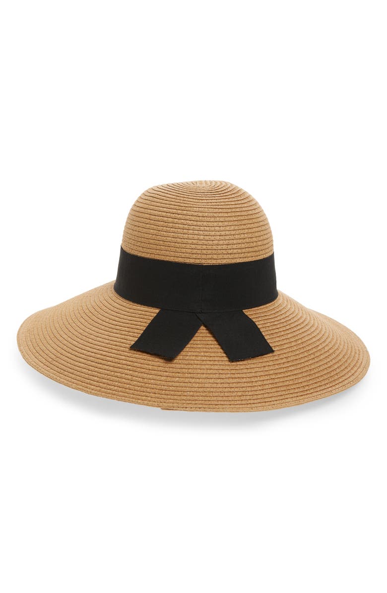 Nordstrom Straw Floppy Hat, Main, color, 