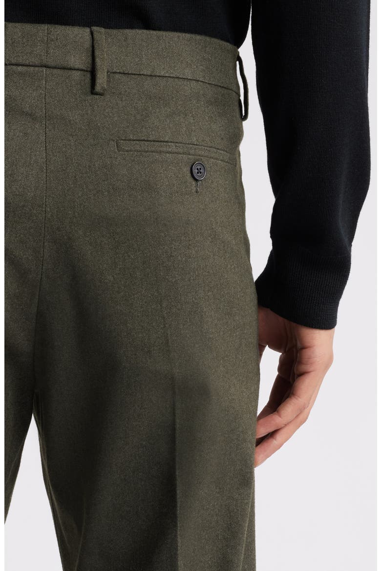 Bill 1067 Pleated Dress Pants, Alternate, color, DARK ARMY