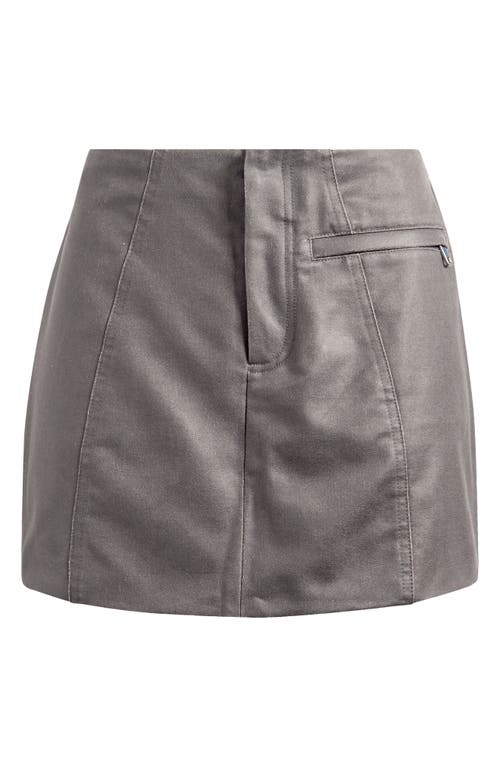 MISTRESS ROCKS MISTRESS ROCKS POCKET WAXED MINISKIRT 