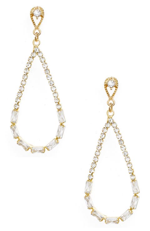 Crystal Teardrop Earrings