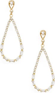 Ettika Crystal Teardrop Earrings