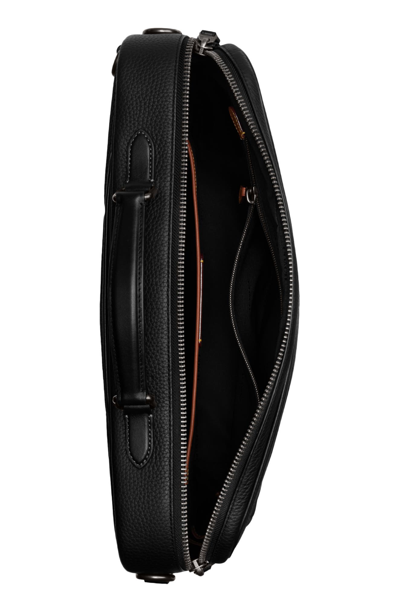 COACH Gotham Leather Convertible Briefcase, Alternate, color, 