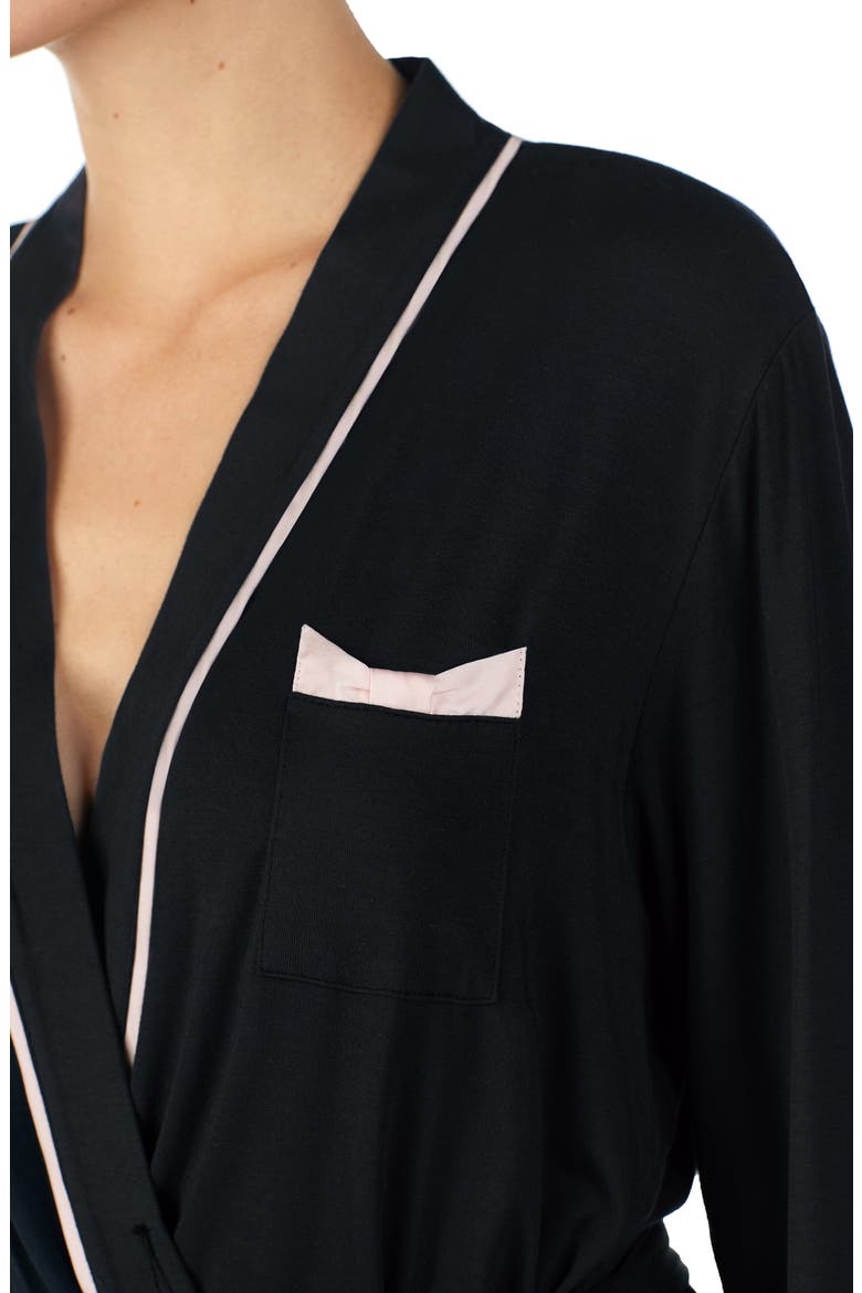 jersey short robe, Alternate, color, BLACK