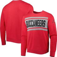 '47 Men's '47 Heathered Red Tampa Bay Buccaneers Bypass Tribeca Pullover Sweatshirt