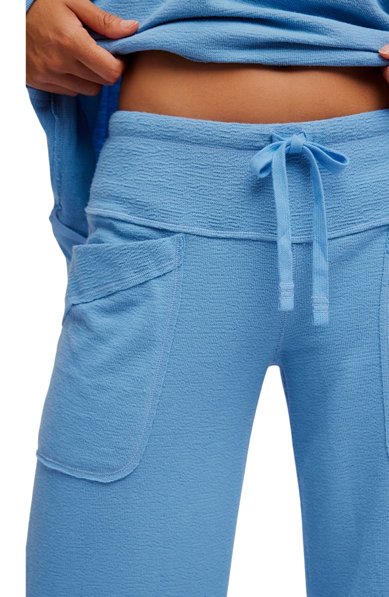 Free People Staycation Lounge Pants, Alternate, color, Blissful Blue