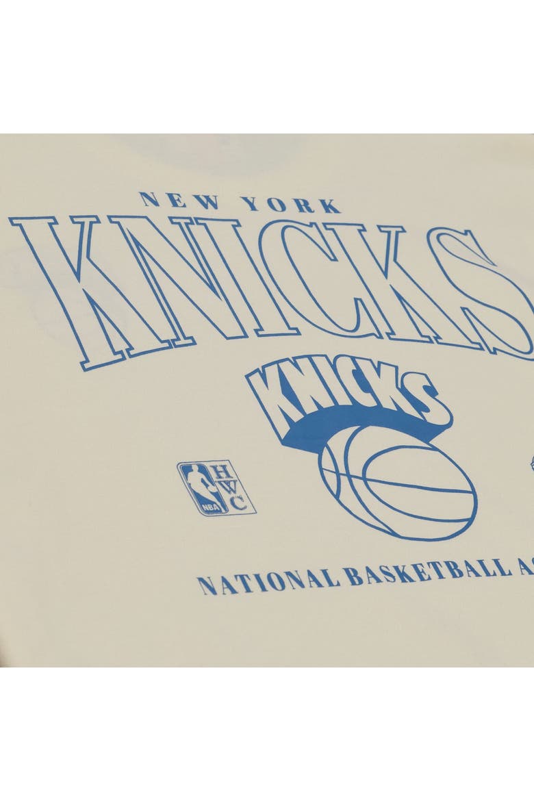 Men's Mitchell & Ness  Oatmeal New York Knicks Heritage Hues Oversized T-Shirt, Alternate, color, Oatmeal