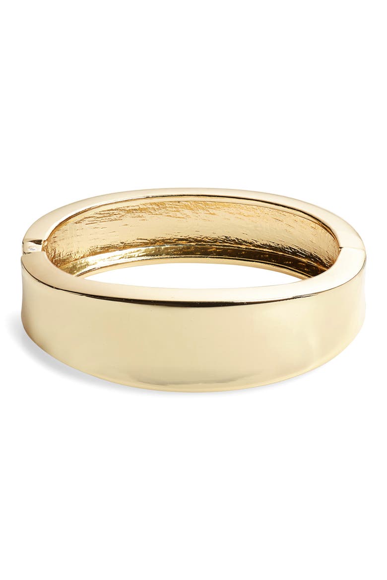 Classic Hinge Cuff Bracelet, Main, color, GOLD