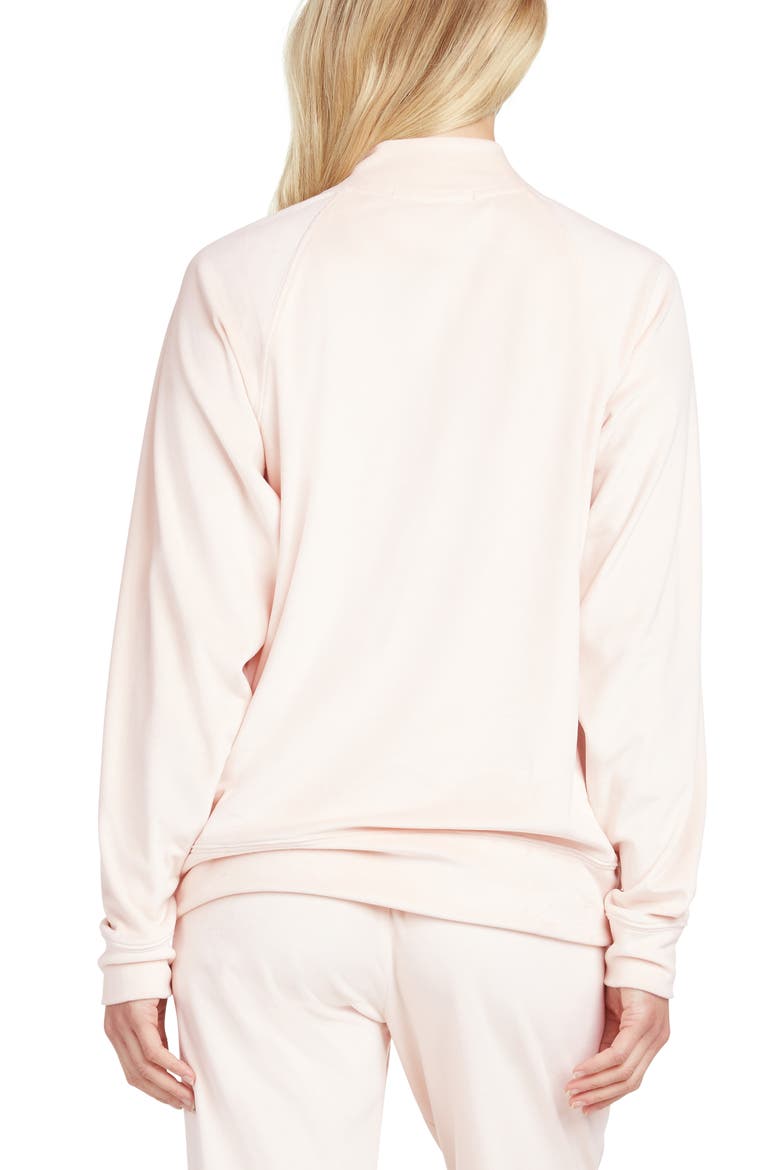 Raglan Sleeve Half Zip Pullover, Alternate, color, BLUSH