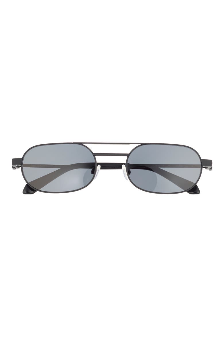 Vaiden 55mm Oval Sunglasses, Main, color, BLACK DARK GREY
