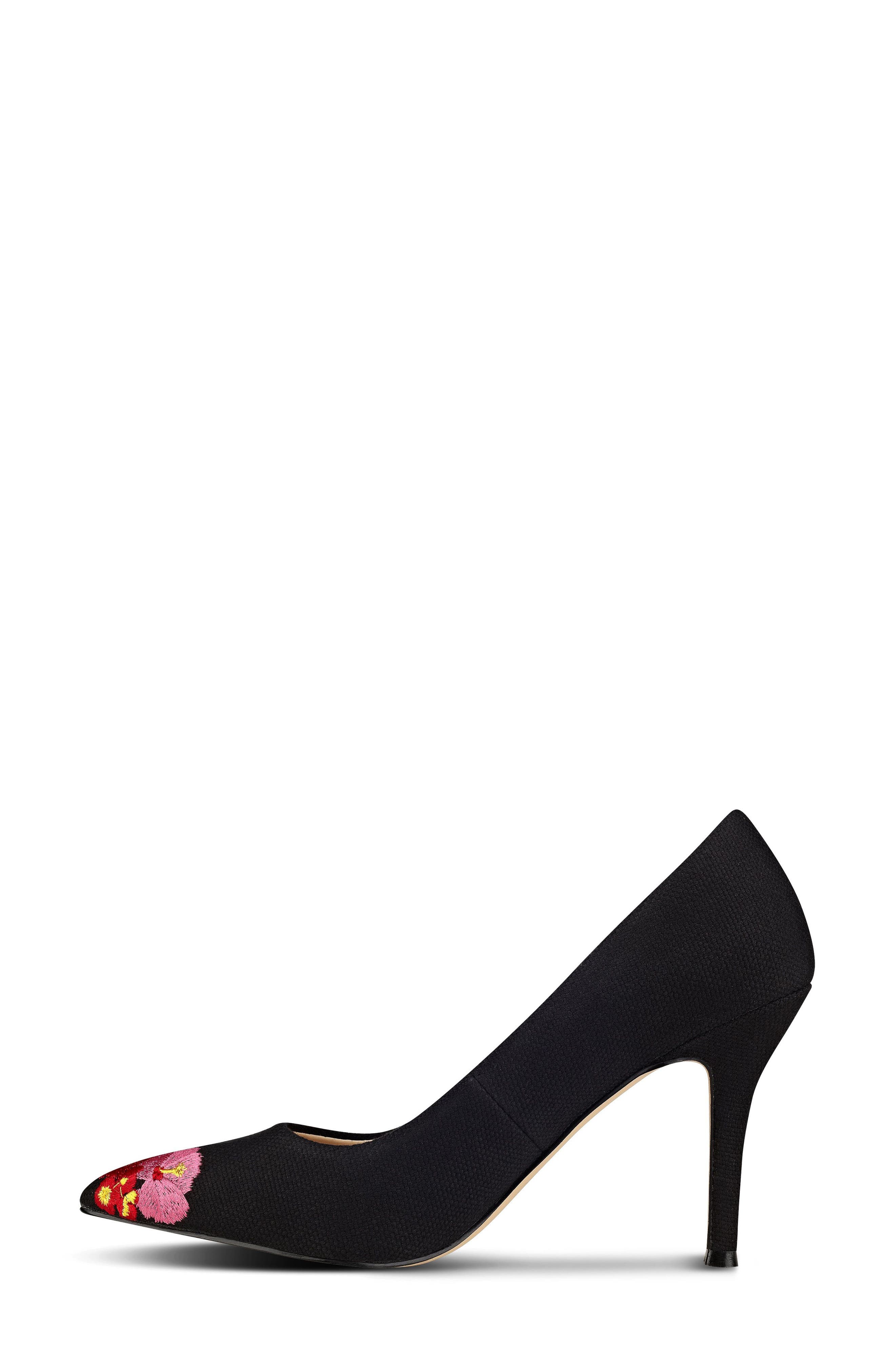Nine West Flax Embroidered Pump, Alternate, color, 