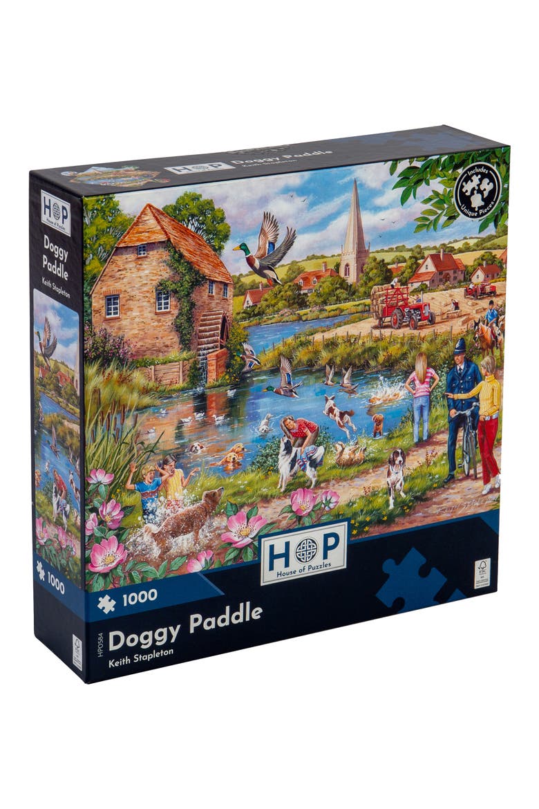 Doggy Paddle 1000-Piece Jigsaw Puzzle, Main, color, NONE