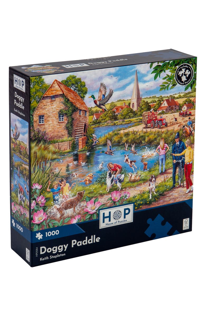 The House of Puzzles Doggy Paddle 1000-Piece Jigsaw Puzzle, Main, color, 