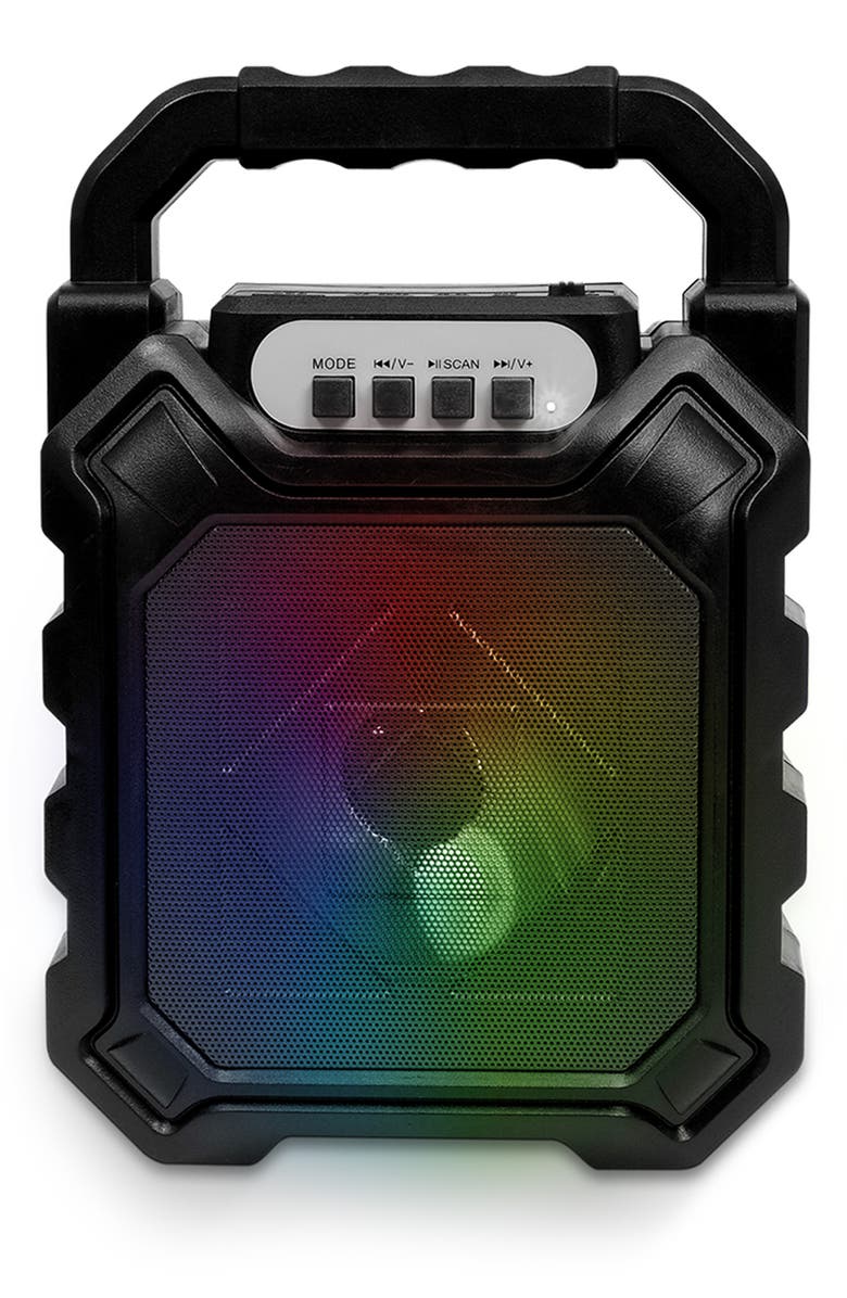 BLUESTONE FUNBOX Portable LED PA Speaker and Mic 4 Woofer, Main, color, 