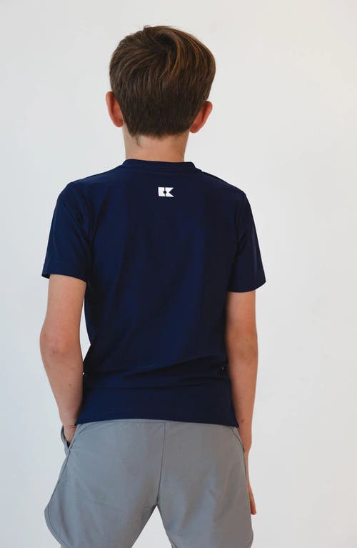 Courtside Kids Boys Practice Tee Shirt In Navy