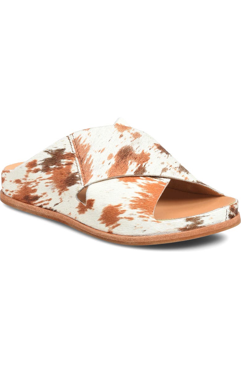 Kork-Ease<sup>®</sup> Tutsi Genuine Calf Hair Platform Slide Sandal, Main, color, Multi Calf Hair