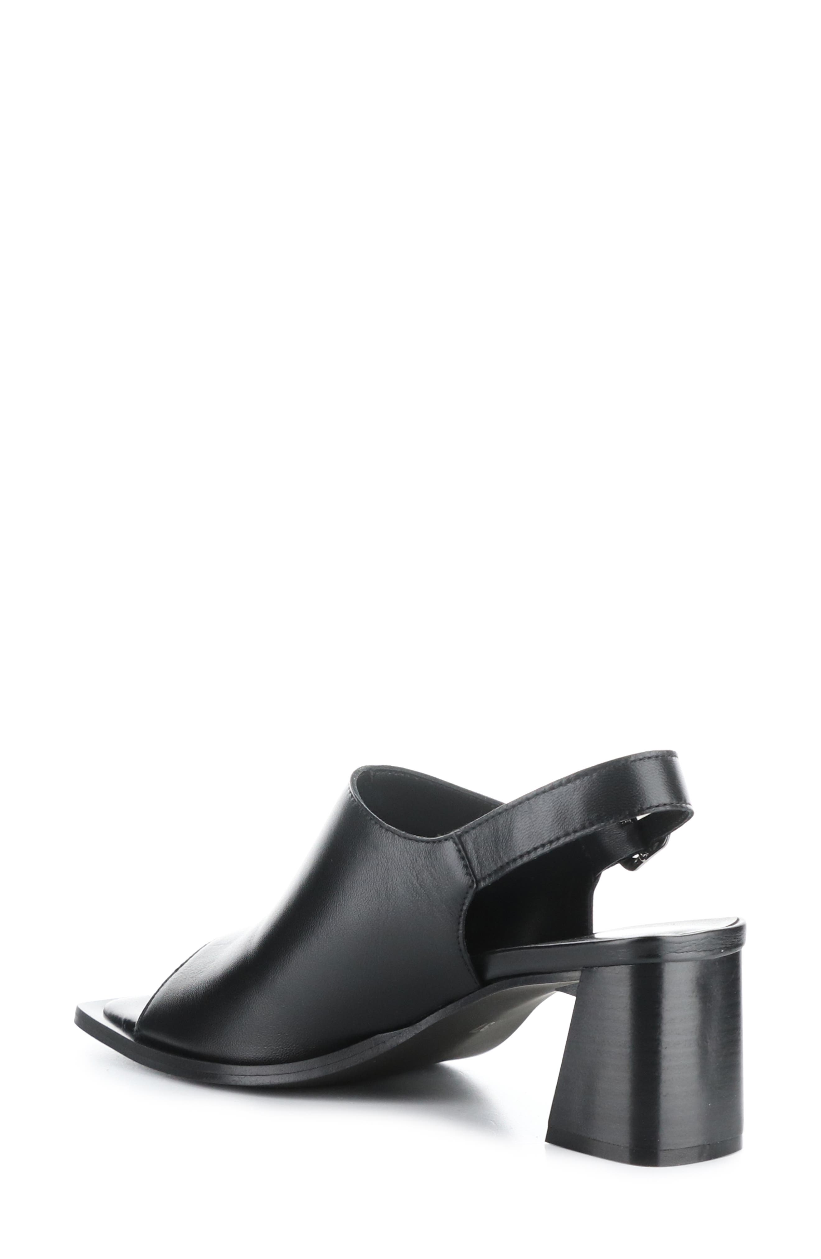 Bos. & Co. Bibi Slingback Sandal, Alternate, color, Black Nappa