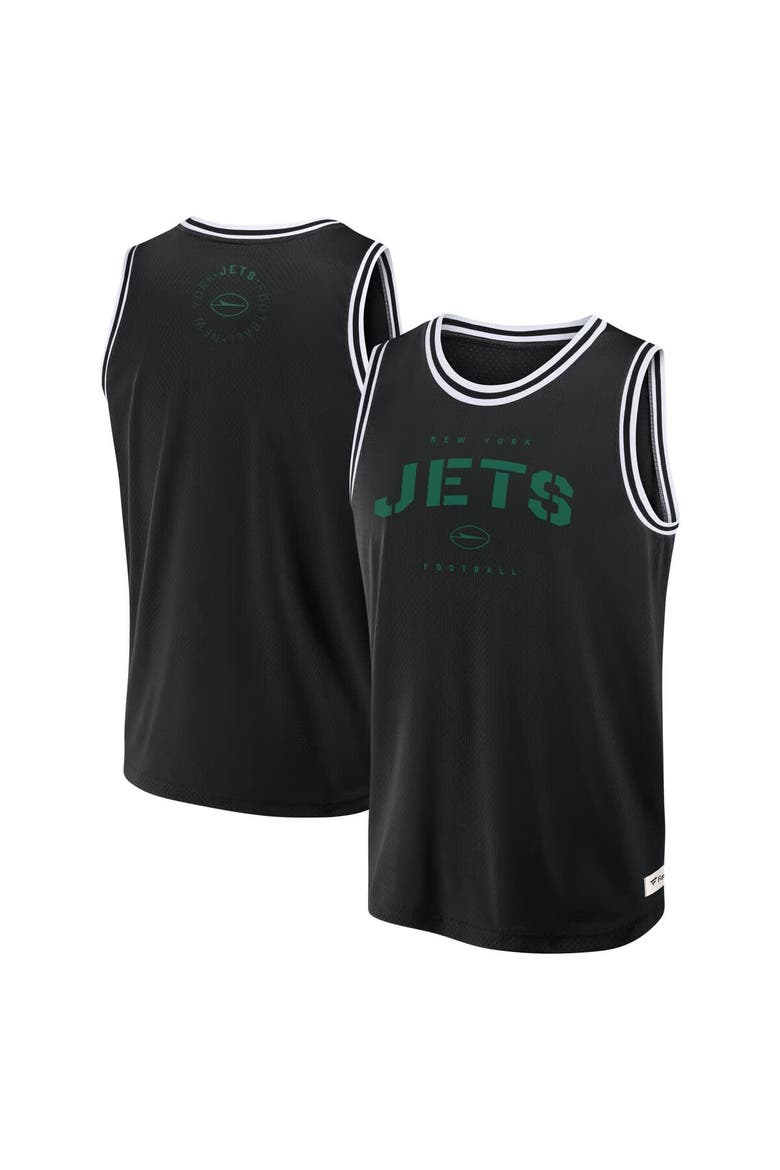 Men's Fanatics Black New York Jets Elements Future Ground Jersey Tank Top, Main, color, Black