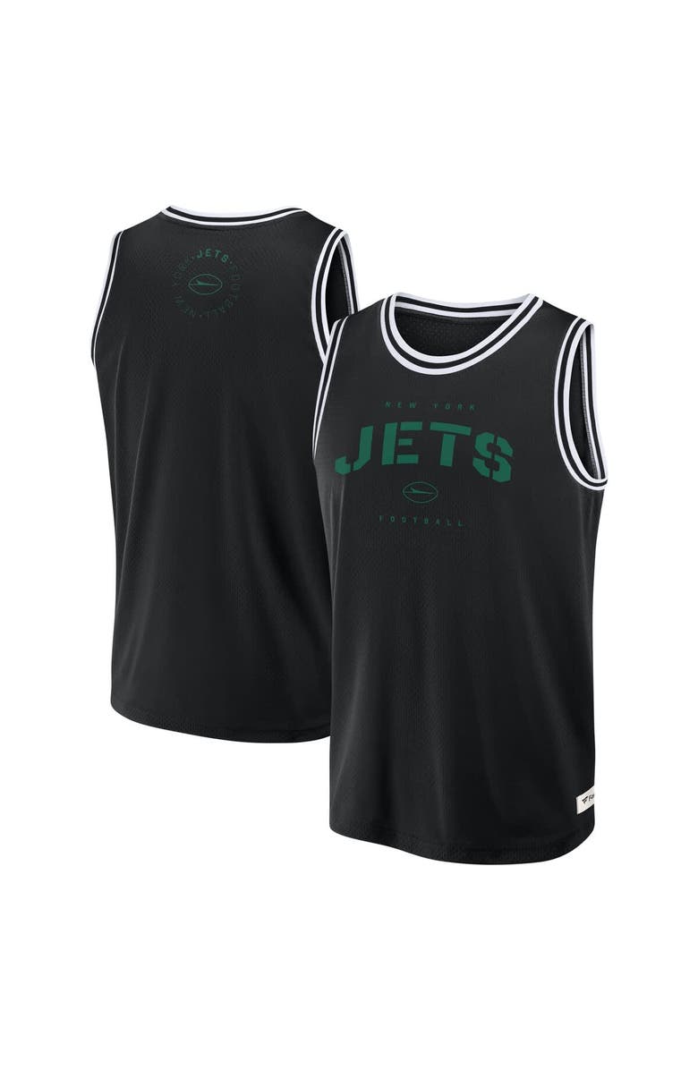 FANATICS Men's Fanatics Black New York Jets Elements Future Ground Jersey Tank Top, Main, color, Black