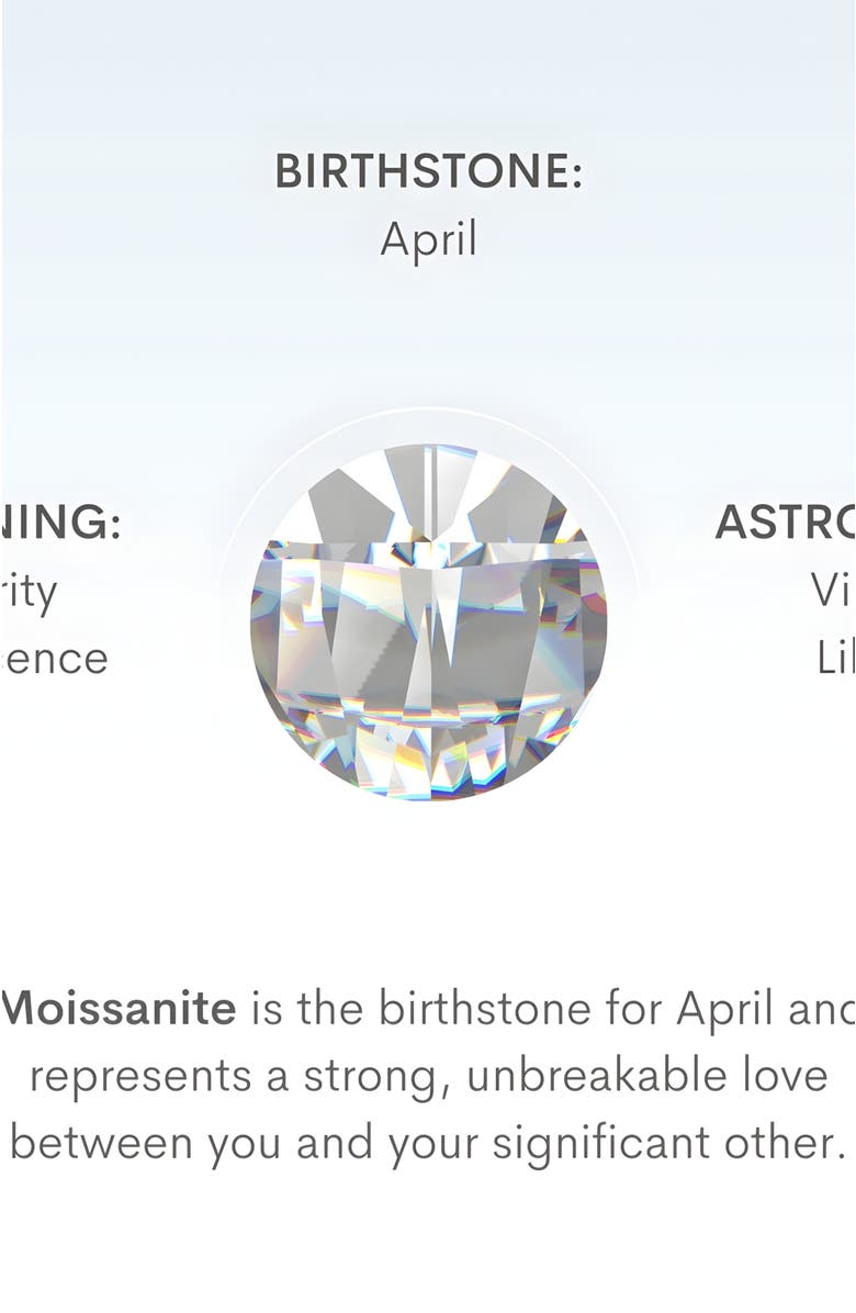 Little Sky Stone Chained Moissanite Earrings, Alternate, color, Gold / Clear