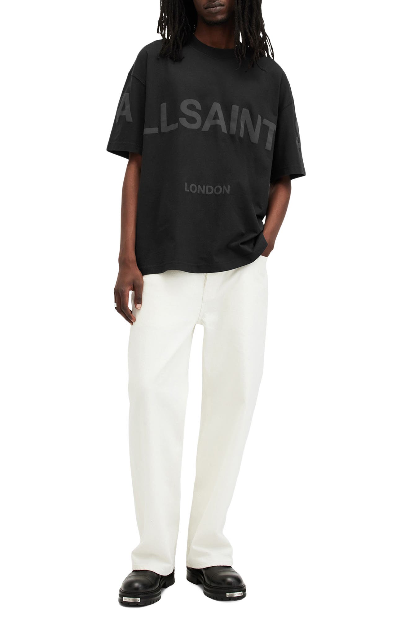 Мужские AllSaints Biggy Logo Graphic T-Shirt — фото 5