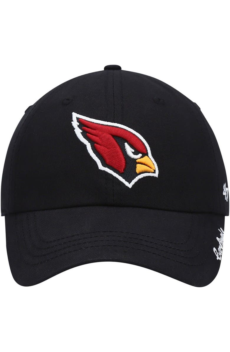 '47 Women's '47 Black Arizona Cardinals Miata Clean Up Primary Adjustable Hat, Alternate, color, Black