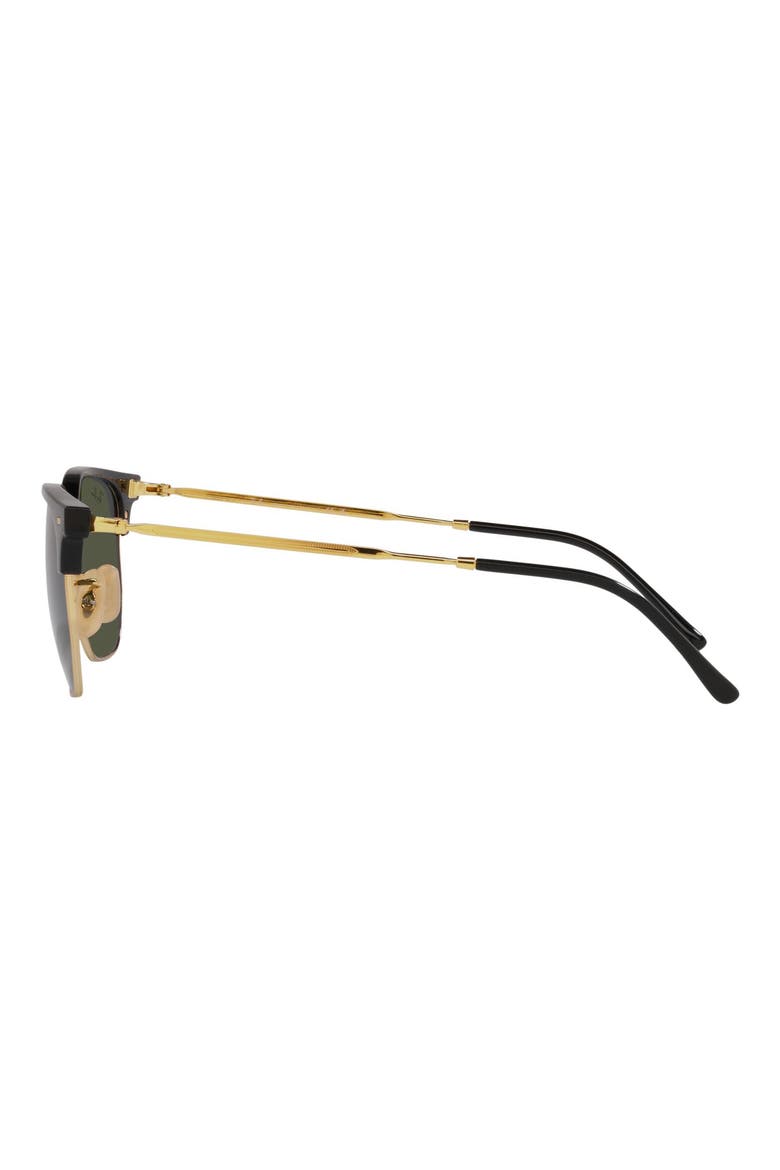 Clubmaster 55mm Square Sunglasses, Alternate, color, BLACK