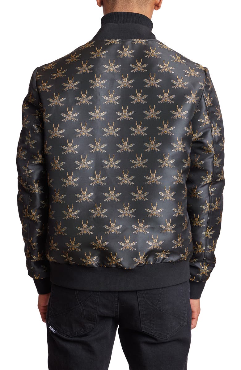 PAISLEY & GRAY Hyde Bee Jacquard Bomber Jacket, Alternate, color, 
