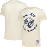 Mitchell & Ness Men's Mitchell & Ness  Cream Michigan Wolverines Vintage Tone T-Shirt
