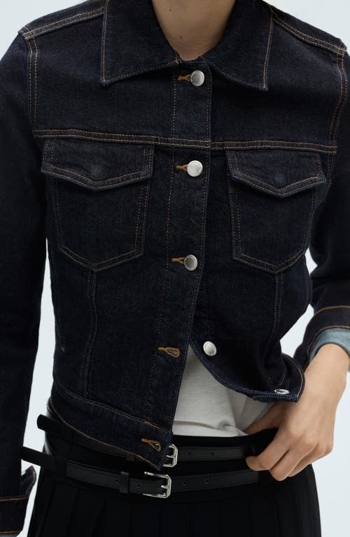 Mango Denim Jacket With Pockets In Blue