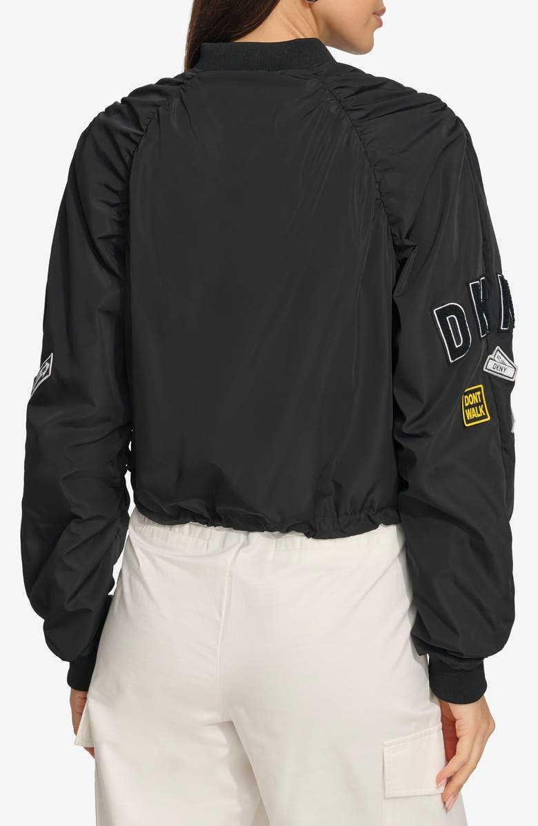 DKNY City Sign Embroidered Bomber Jacket, Alternate, color, 