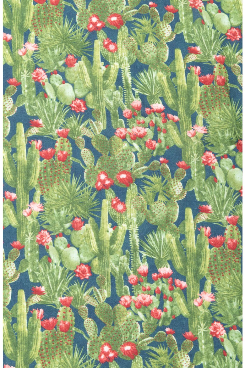 Floral Border Square Bandana, Alternate, color, GREEN MULTI