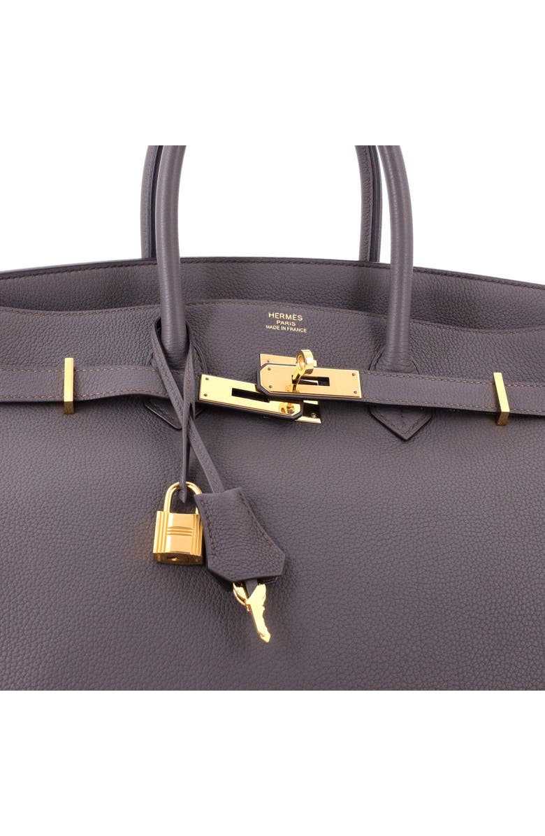 Pre-Owned Hermes Birkin Handbag Grey Togo with Gold Hardware 35, Alternate, color, Etain