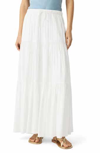 Splendid Melanie Tiered Drawstring Maxi Skirt