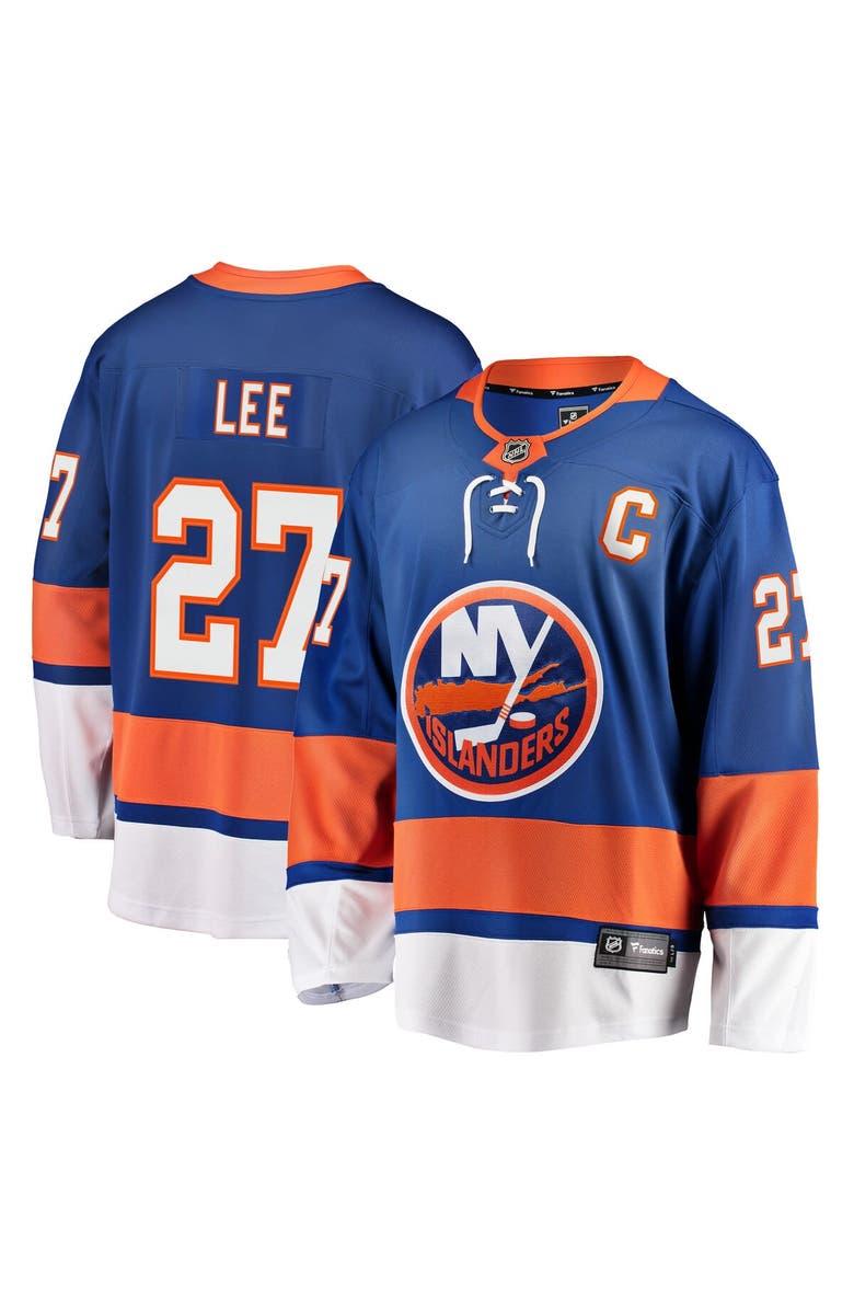 FANATICS Men's Fanatics Branded Anders Lee Royal New York Islanders Home Premier Breakaway Player Jersey, Main, color,