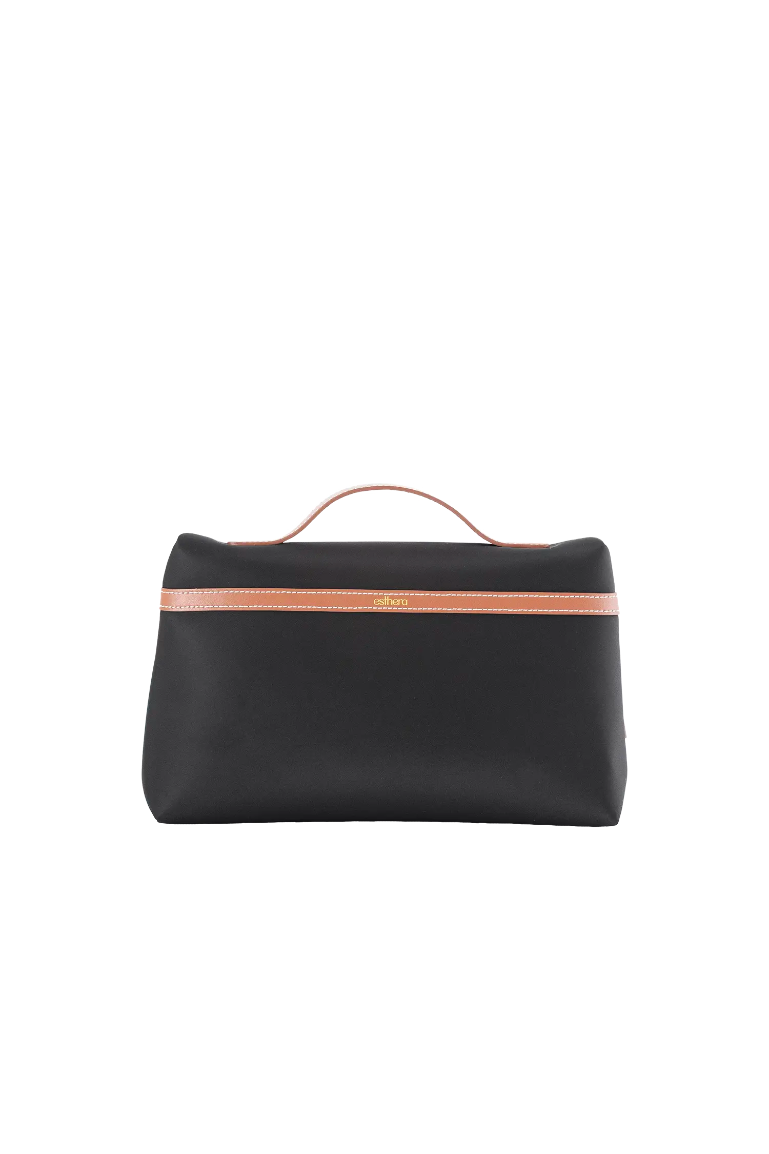 Esthera Nest Nylon Cosmetic Case, Main, color, Black