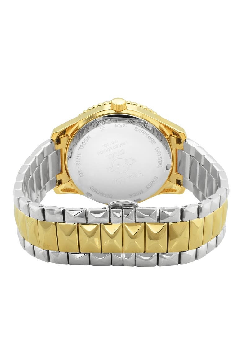 Venice Two-Tone Diamond Bracelet Watch, 39mm - 0.0038 ctw, Alternate, color, TWO TONED SS IPYG