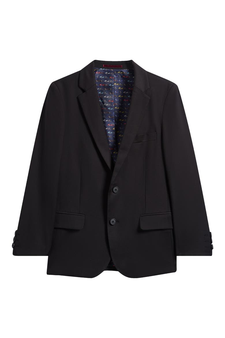 Kids' Woven Blazer, Main, color, BLACK