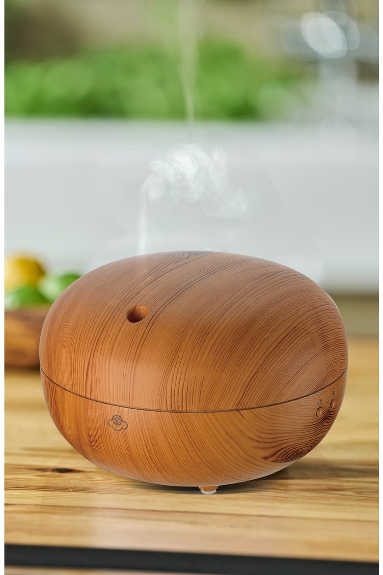 Ultrasonic Cool Mist Macaron Aromatherapy Diffuser, Alternate, color, LIGHT WOOD