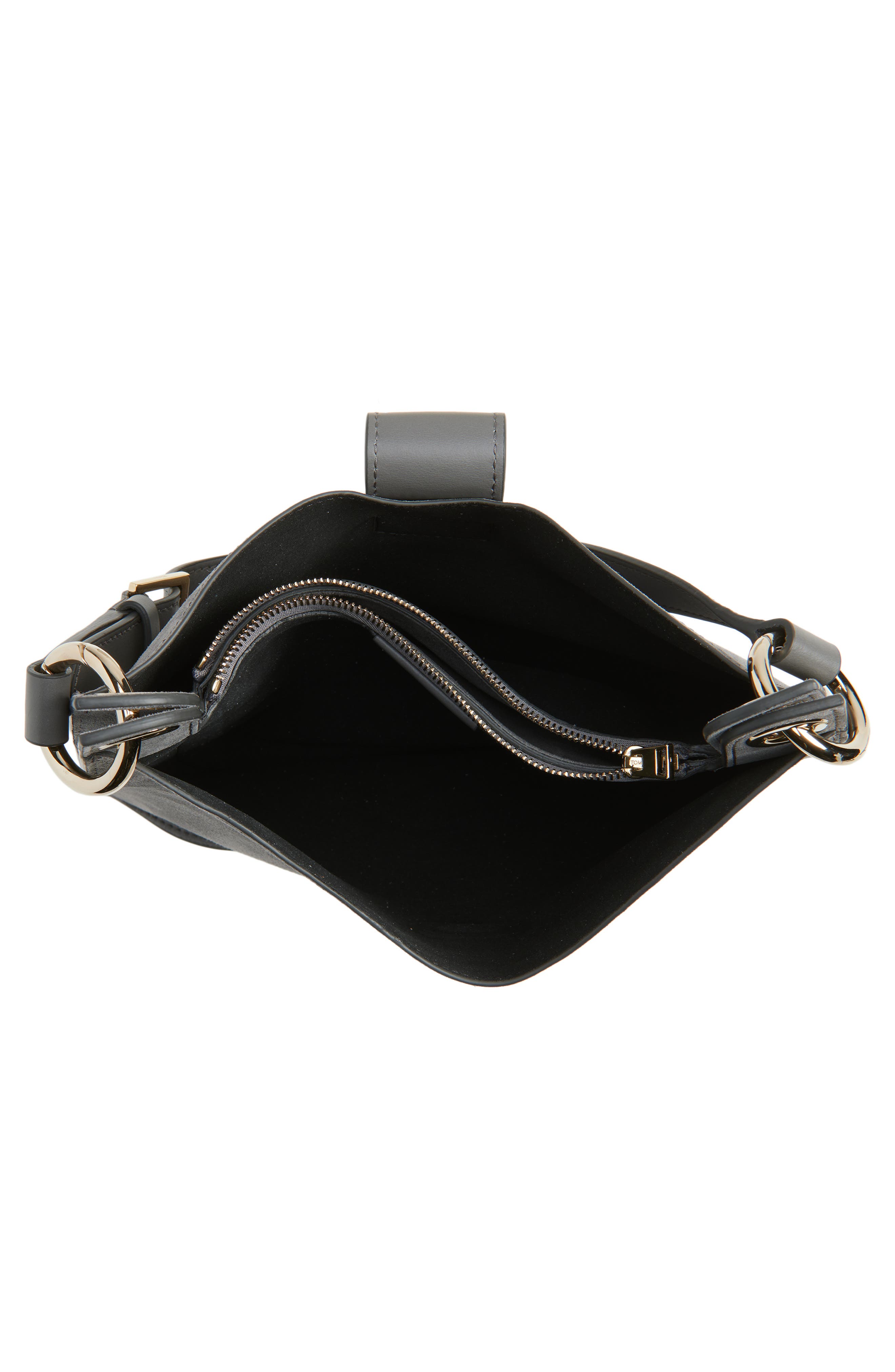 TOM FORD Small Tara Suede Top Handle Bag, Alternate, color, Grey