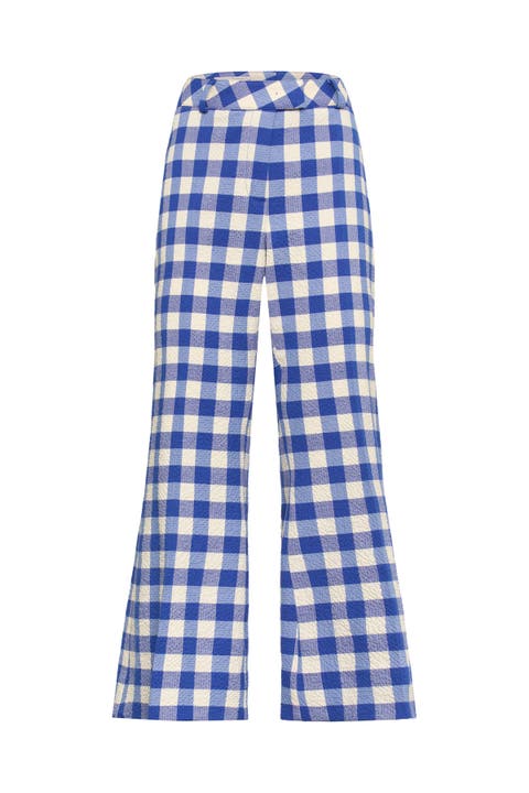 Vichy Trousers Ankle Lenght