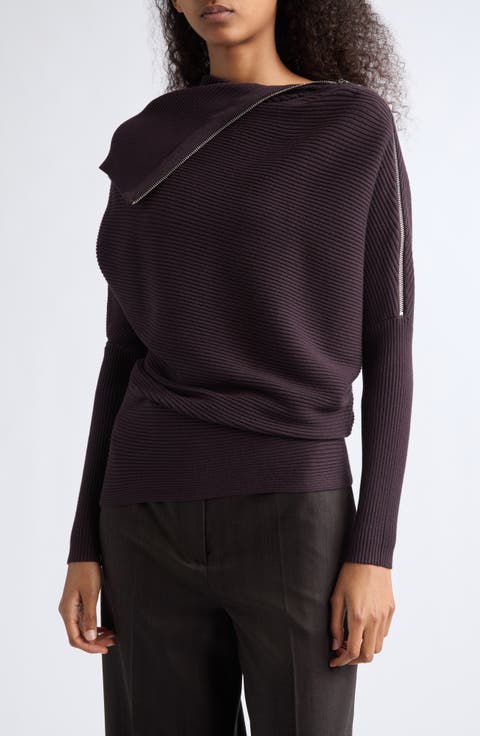 Leena Ribbed Dolman Sleeve Sweater
