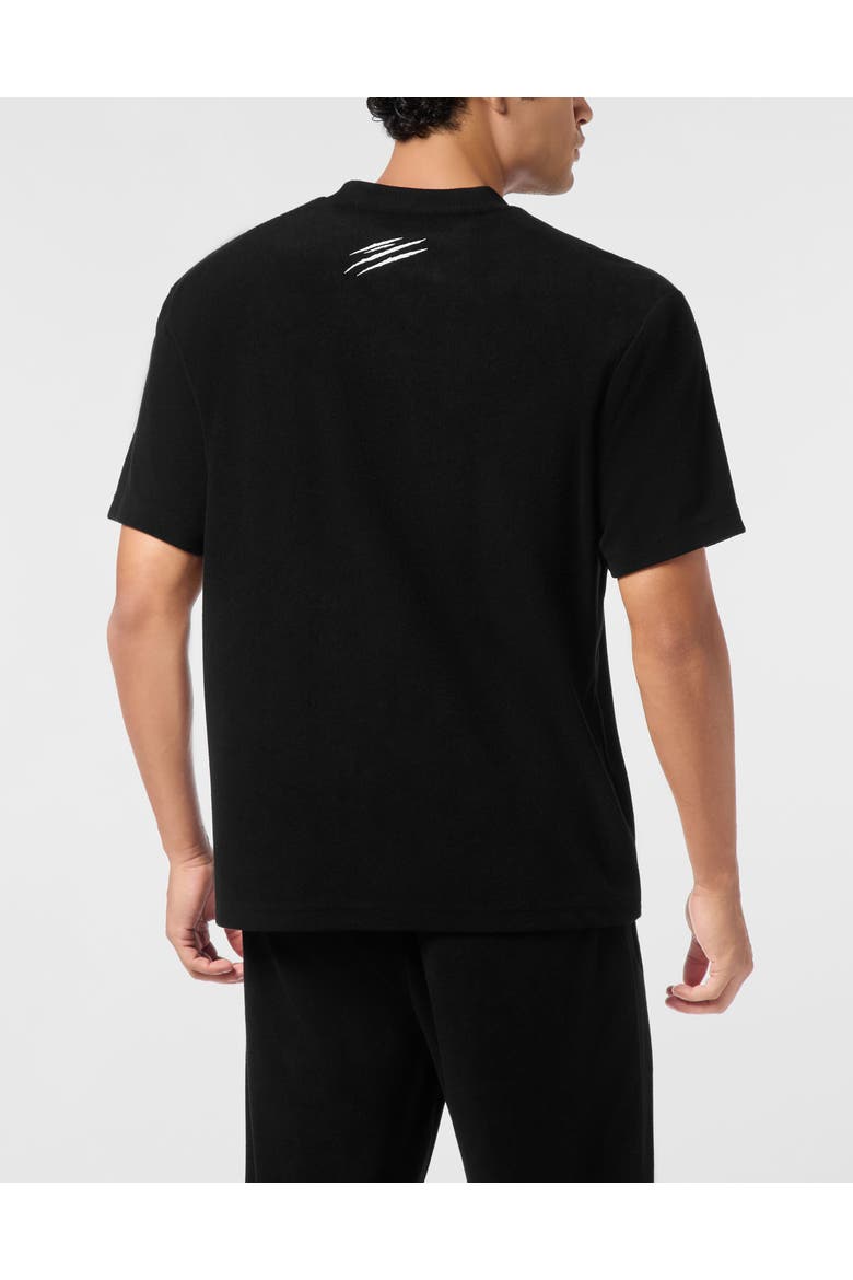 T-Shirt Round Neck Men, Alternate, color, black