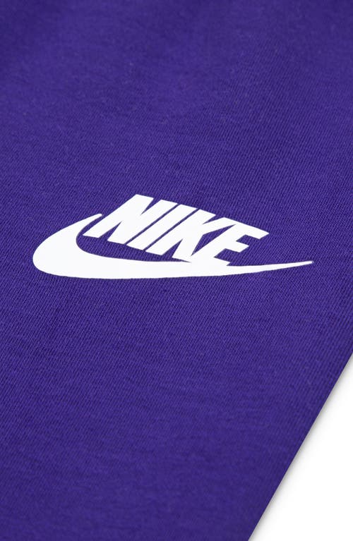Nike Crewneck Sweatshirt & Wide Leg Pants Set In Blue