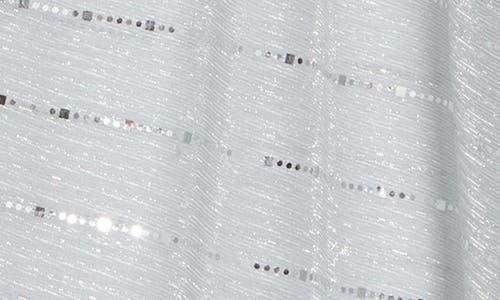 Area Stars Lurex Topper In Silver