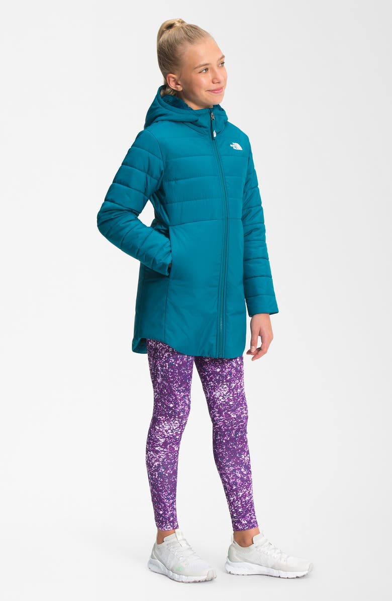 The North Face Kids' Mossbud Swirl Reversible Hooded Jacket, Alternate, color, 