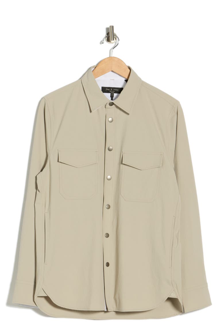 Stretch CPO Overshirt, Alternate, color, TAUPE