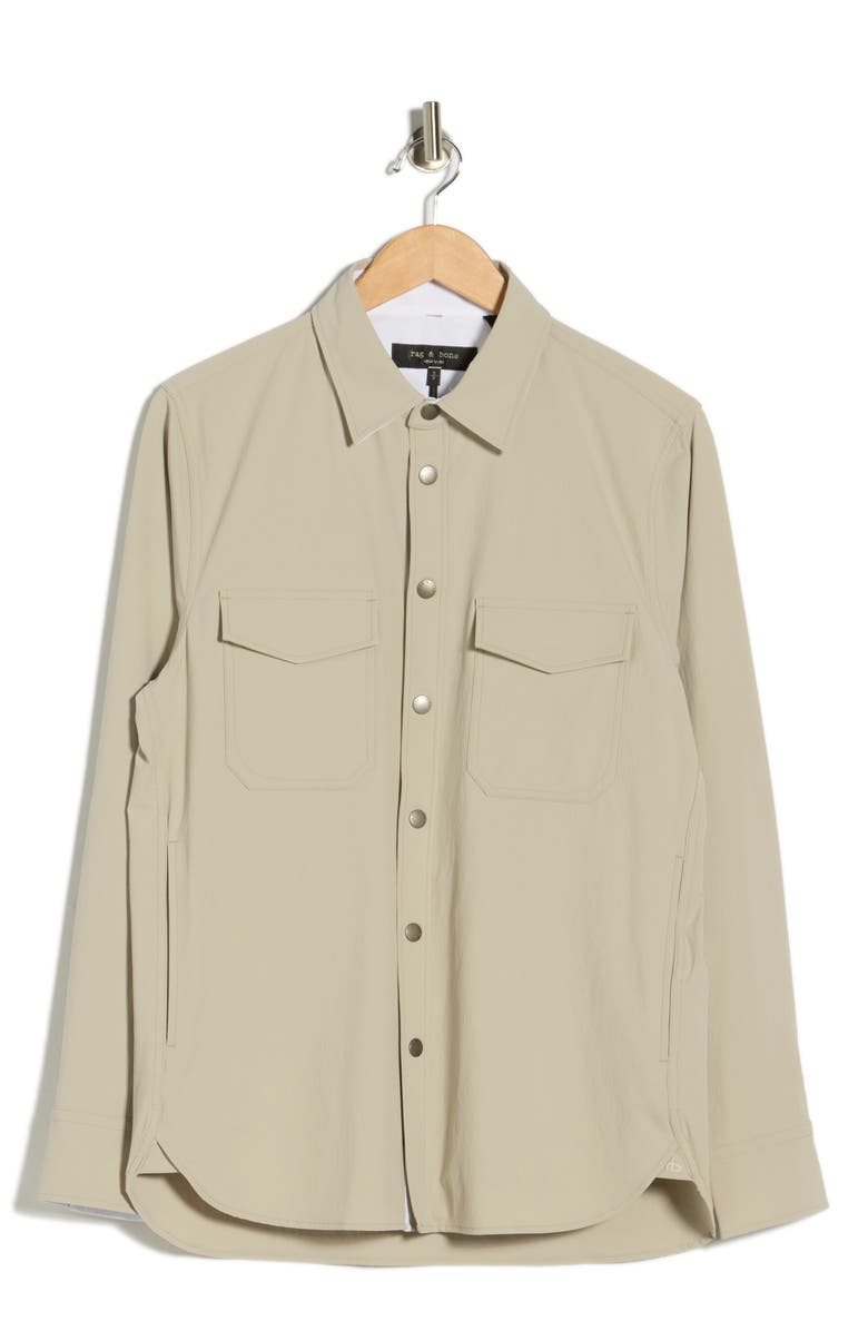 rag & bone Stretch CPO Overshirt, Alternate, color, Taupe