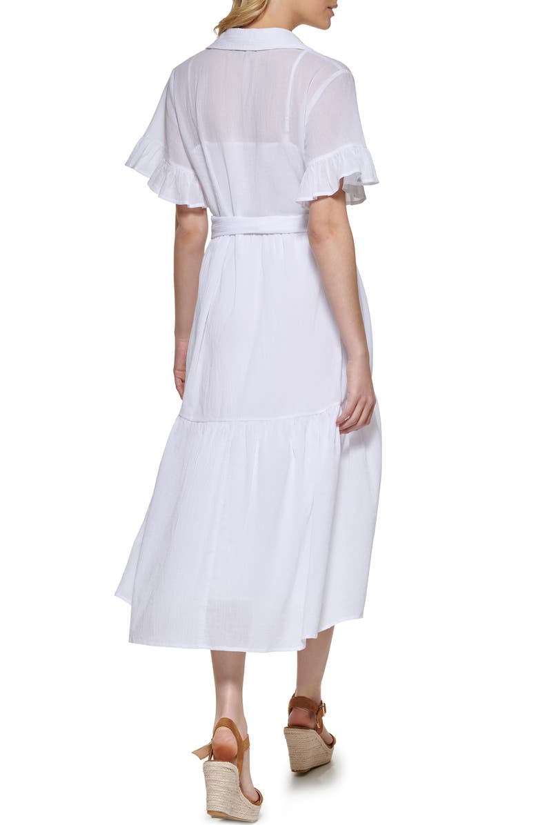 Tommy Hilfiger Short Sleeve Cotton Shirtdress, Alternate, color, 