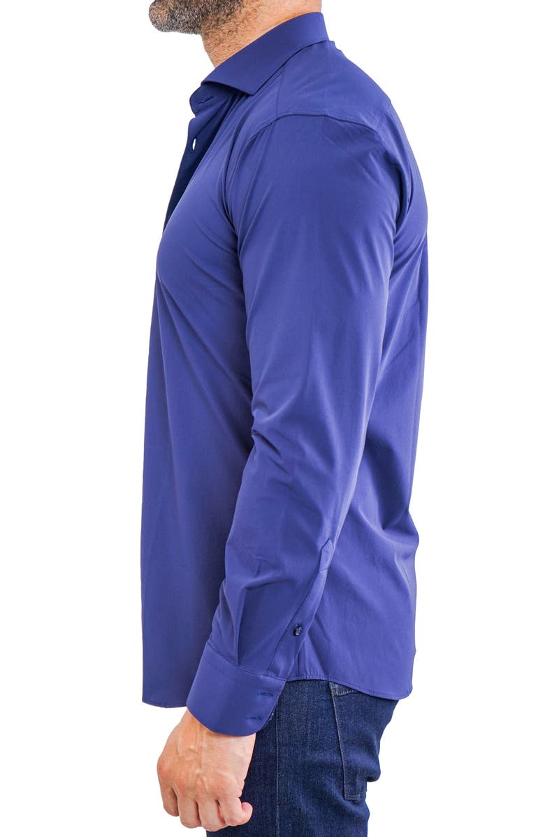 Maceoo Einstein Stretchcore Performance Button-Up Shirt, Alternate, color, Blue